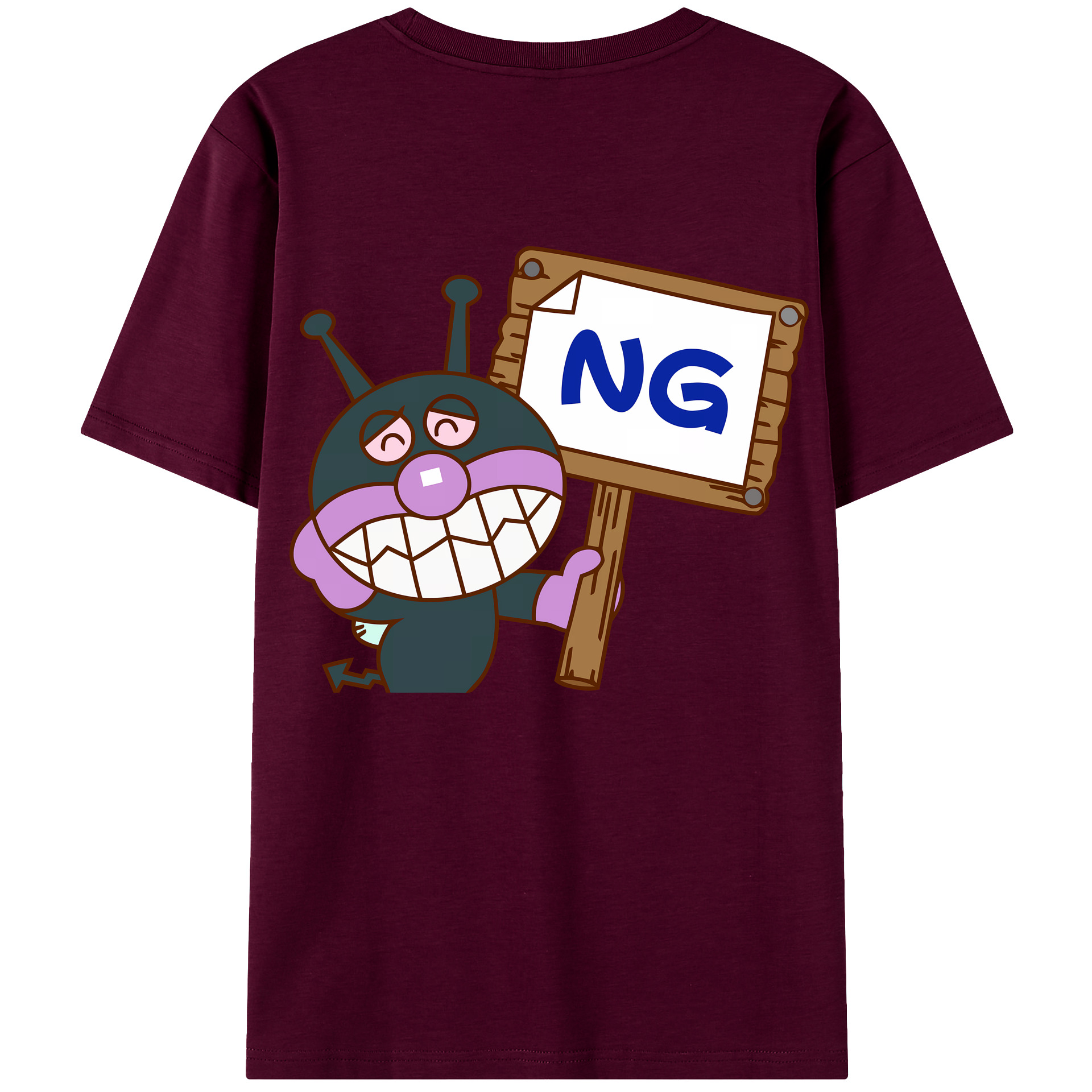 （画像用） アンパンマン Anpanman レディース半袖Tシャツ(バックプリント)